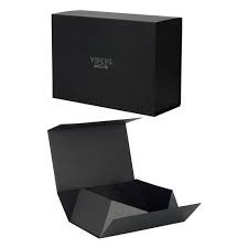 Чистые черные изготовленные на заказ упаковывая твердые коробки ссыпают политура Matt